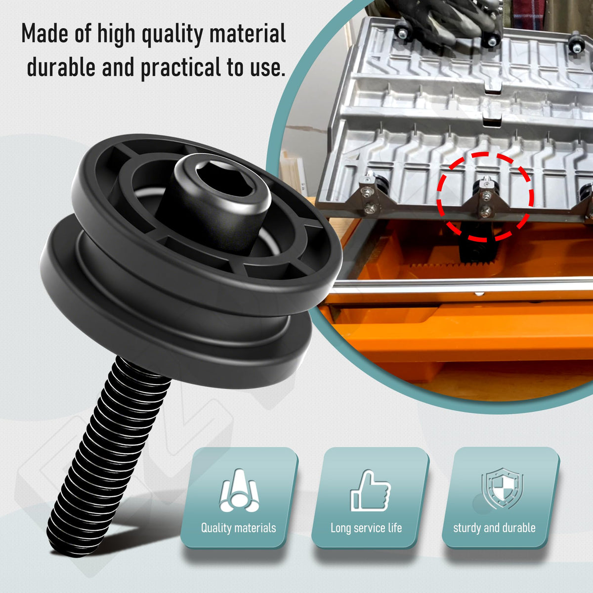 EZYPACK table roller for Ridgid 7-inch saw R4031S supports steady feeds