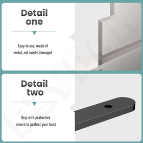 EZYPAK drain tool during installation and removal in a busy kitchen.