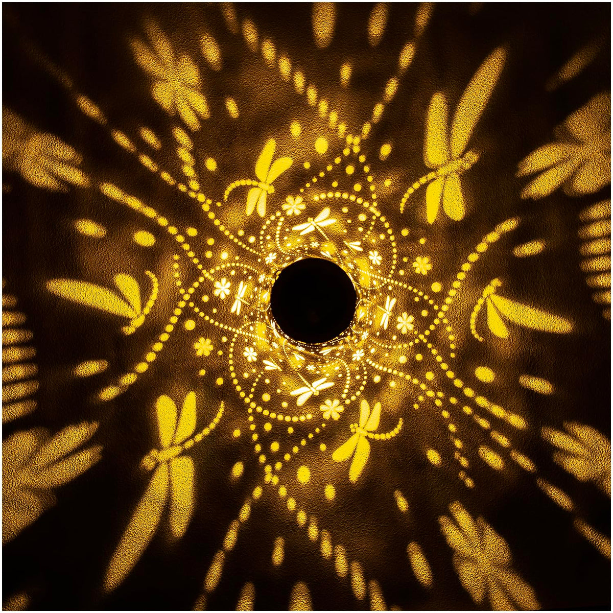 EZTZEN Dragonfly lantern antique bronze finish adds timeless decorative appeal