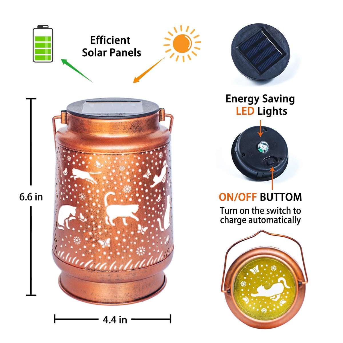 EZTZEN dusk-to-dawn light automatically turns on