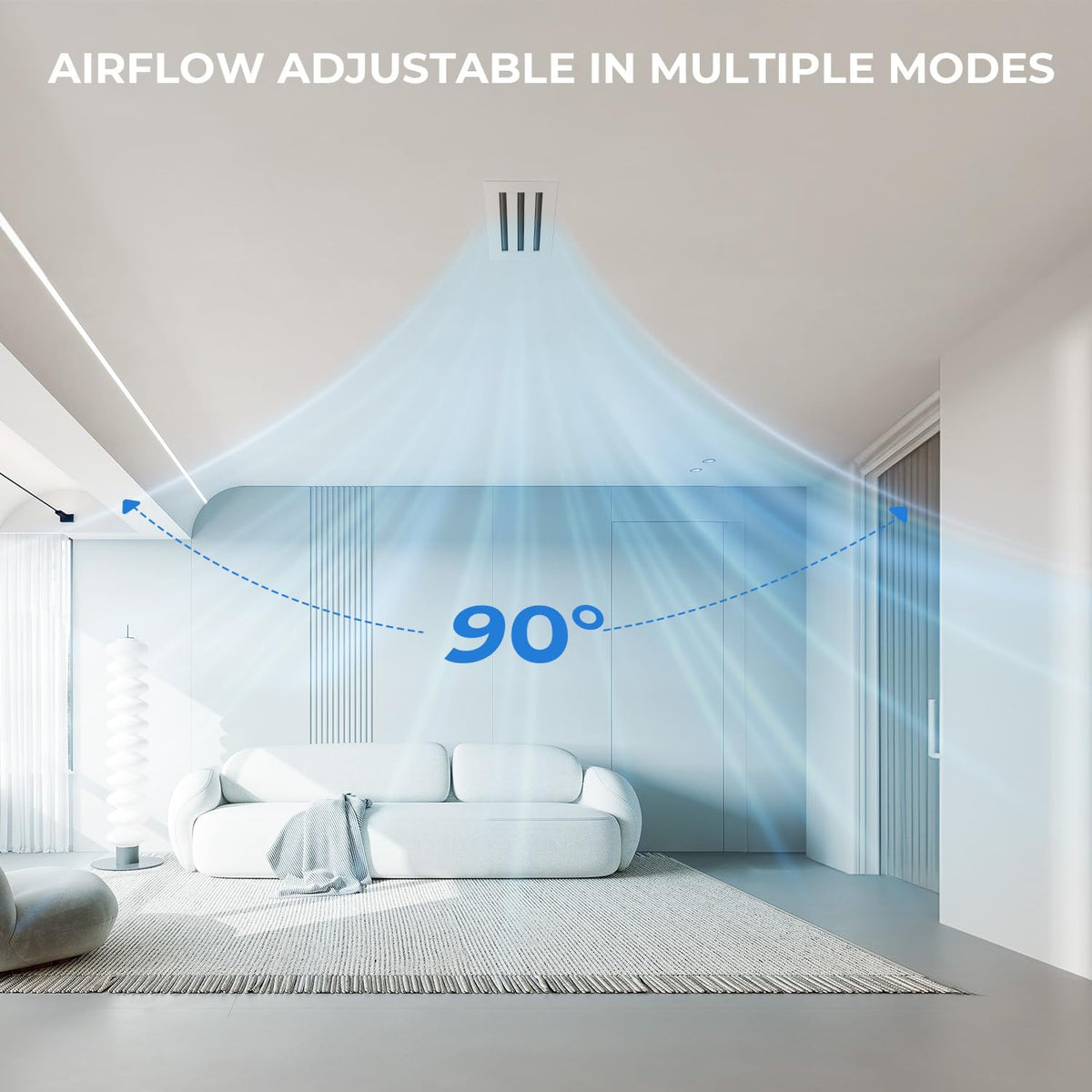 FA-STAR vent diffuser fits ceilings, walls, and floors for versatile use