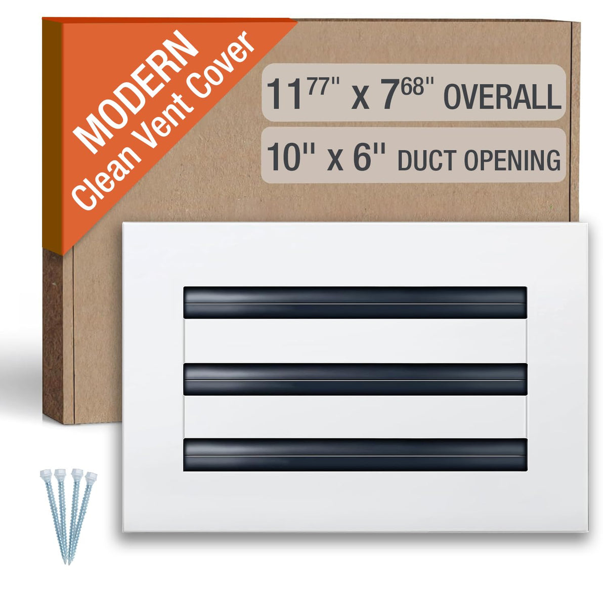 FA-STAR Clean Modern AC Vent Cover 10x6 in white for a seamless look