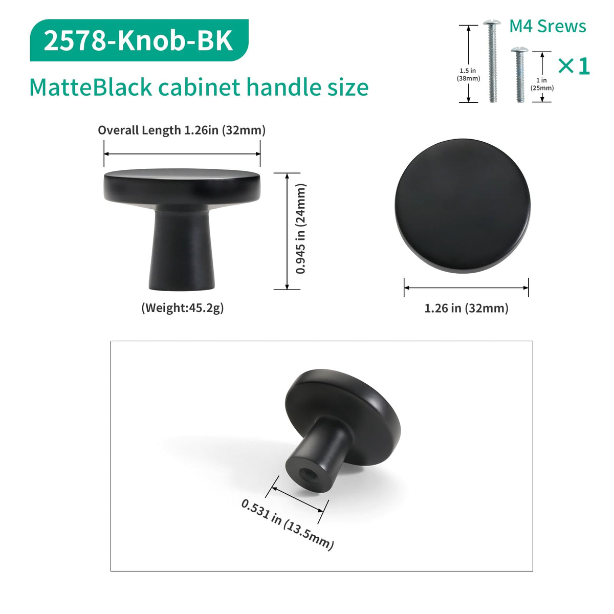 FABERHOM round design grip showing smooth operation for furniture