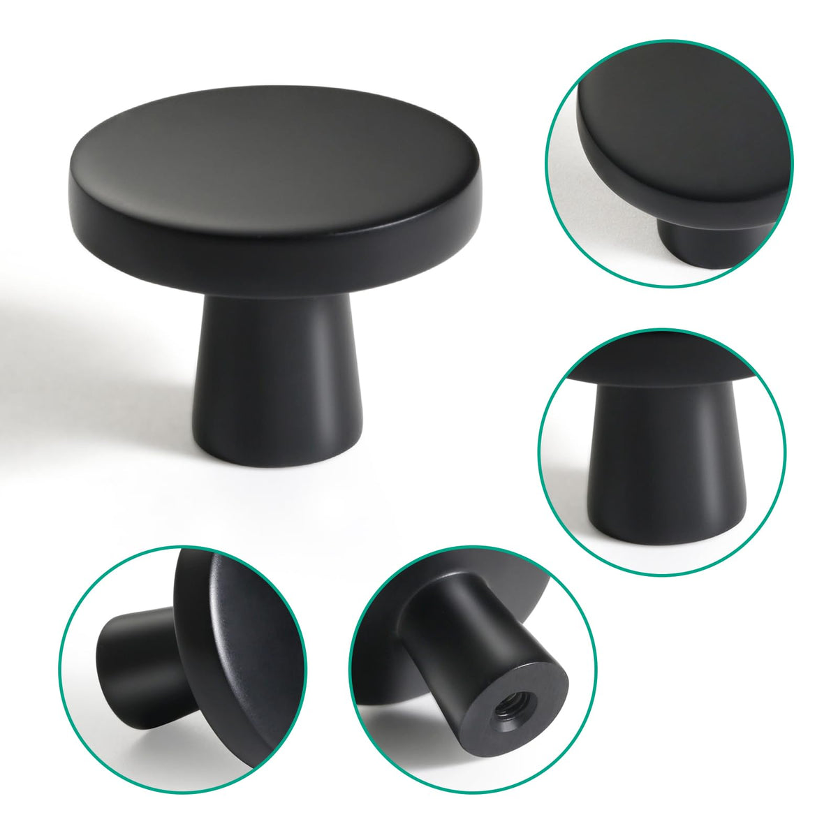 FABERHOM standard size knob 1-1/4 inch fits most cabinet doors and drawers