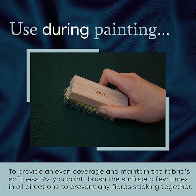 Fabricoat smooth-coverage brush delivers even color on fabrics