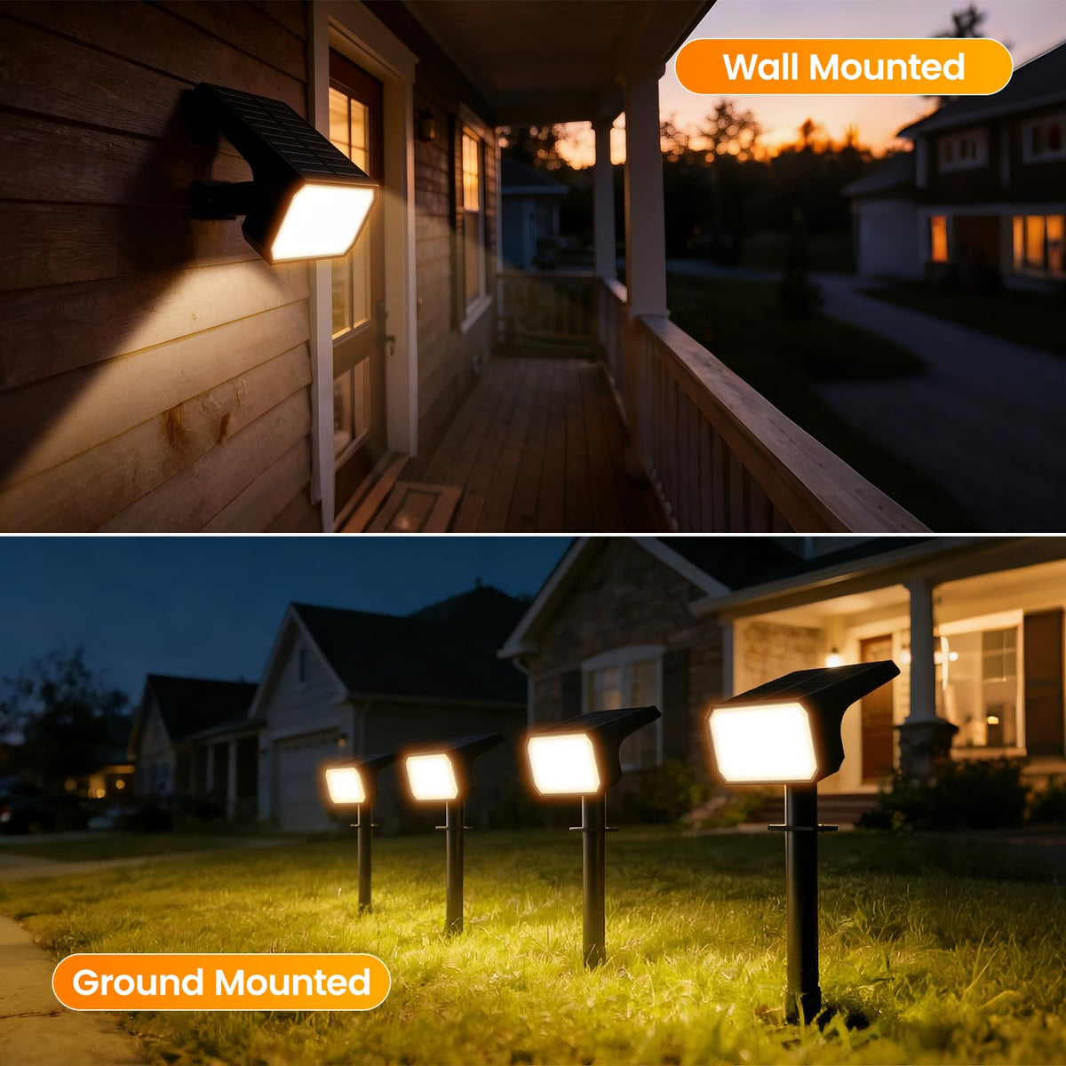 Fabrito dusk-to-dawn sensor enables automatic, hands-free operation after sunset.