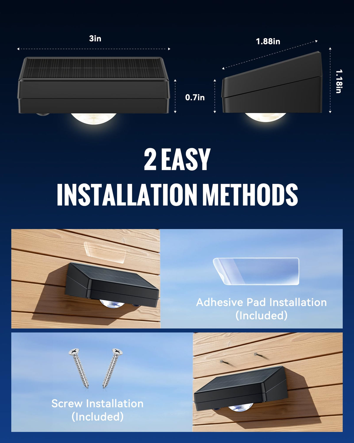 FabStyl solar fence light withstands rain, snow, and coastal spray for year-round use.