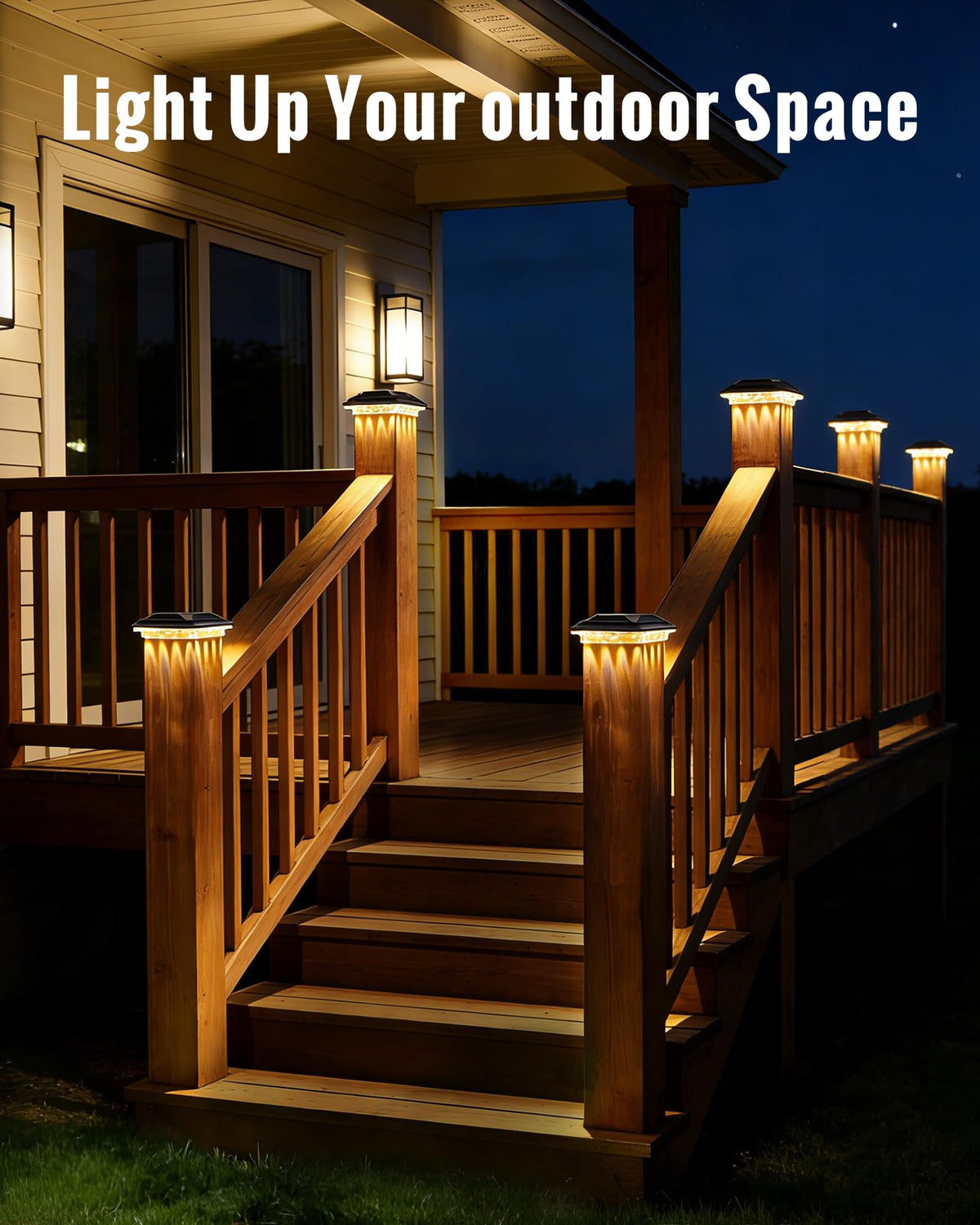 FabStyl solar post cap light fits both 3.5x3.5 and 4x4 posts