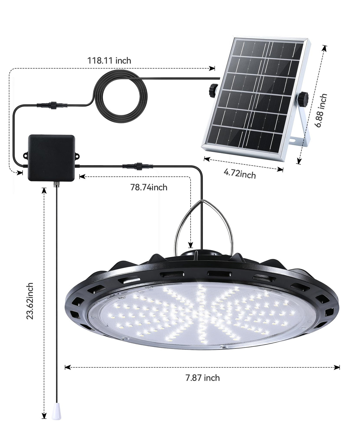 FabStyl shed light installation with no wiring required.