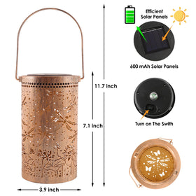 Fabuday solar powered lantern charges by day, lights at night