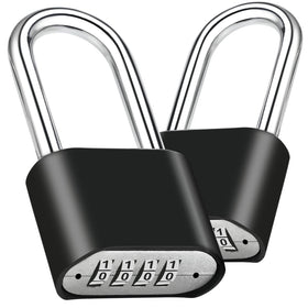 Faburo combination lock with a 4-digit long shackle for secure outdoor gates.