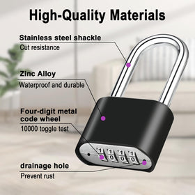 Faburo gym locker padlock helps protect belongings during workouts.