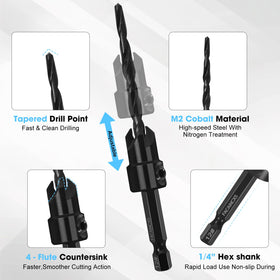 FACAINCXS extension bit shaft supports deeper hole access