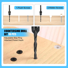 FACAINCXS Phillips bits PH1 and PH2 fit standard drivers