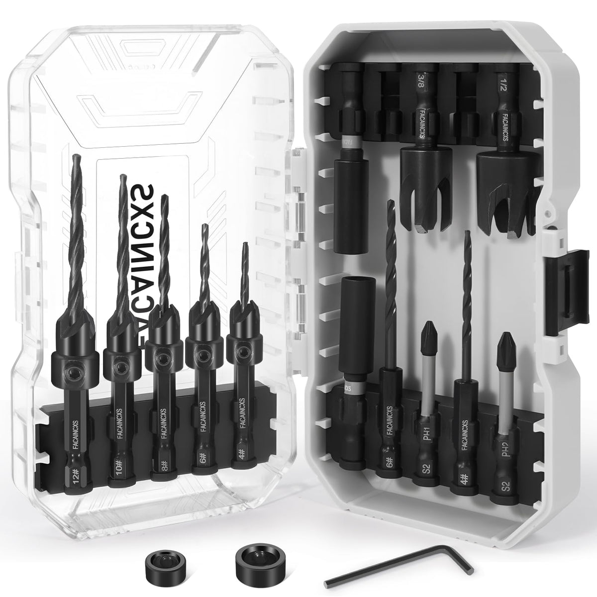 FACAINCXS compact storage box keeps tools organized