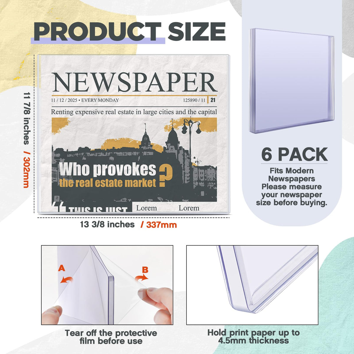 Faccito six-pack protectors shown from side angle for easy access