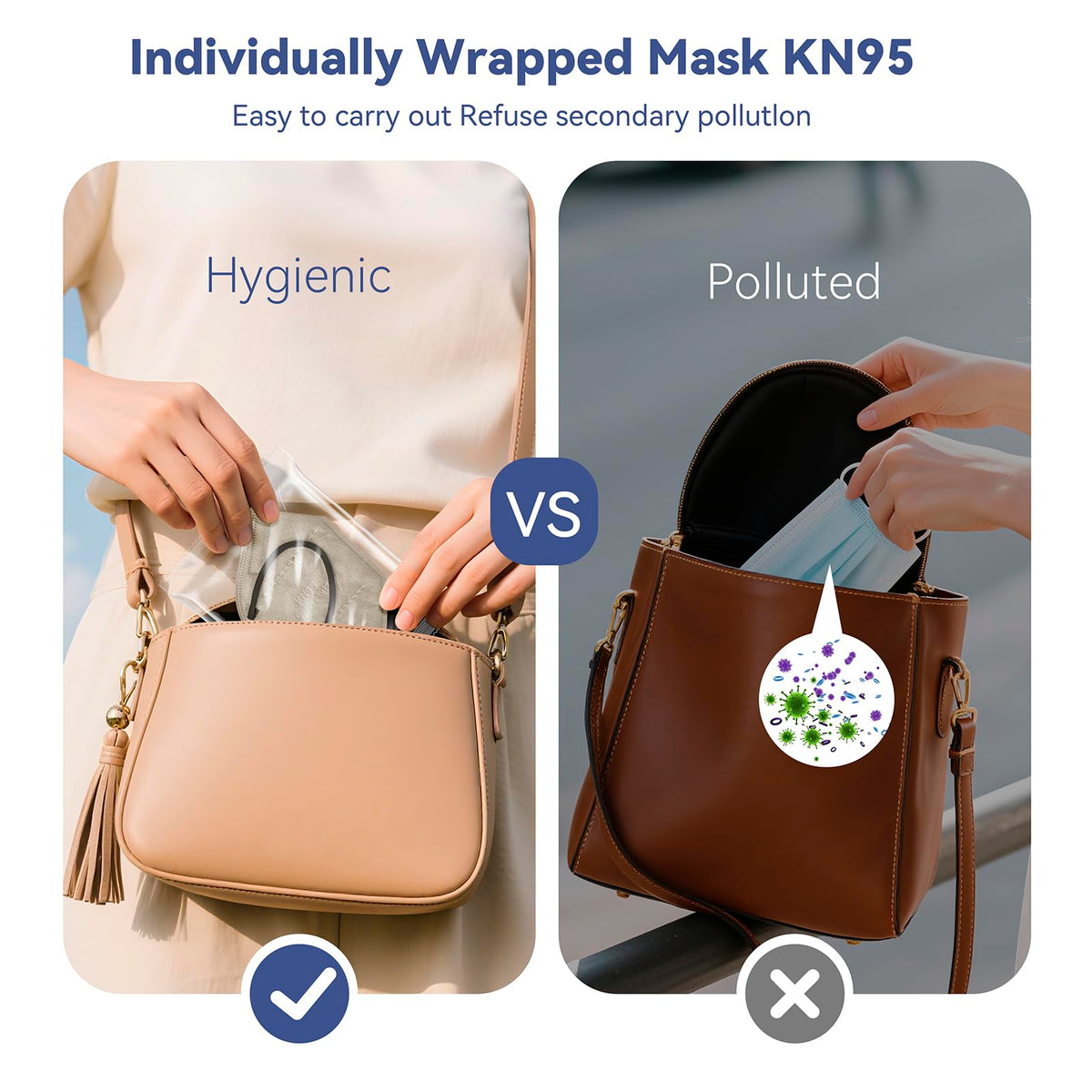 FACEMOON KN95 mask with 3D design and adjustable nose clip for secure fit.