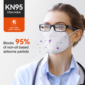 FACEMOON KN95 foldable 3D design for comfortable breathing.