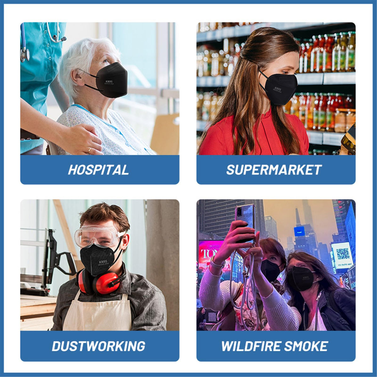 FACEMOON KN95 masks packaged individually for hygiene and convenience.