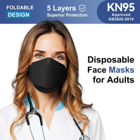 FACEMOON KN95 mask comes in a 100-pack box for easy stocking.