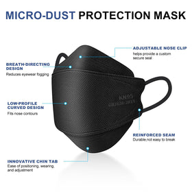 FACEMOON KN95 mask is lightweight and foldable for easy transport.
