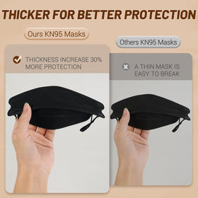 FACEMOON KN95 mask quality-checked individually before packaging.