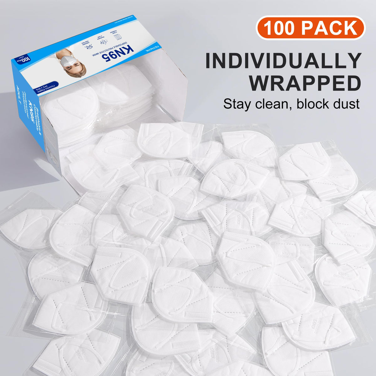 FACEMOON KN95 soft ear loops reduce ear pressure.