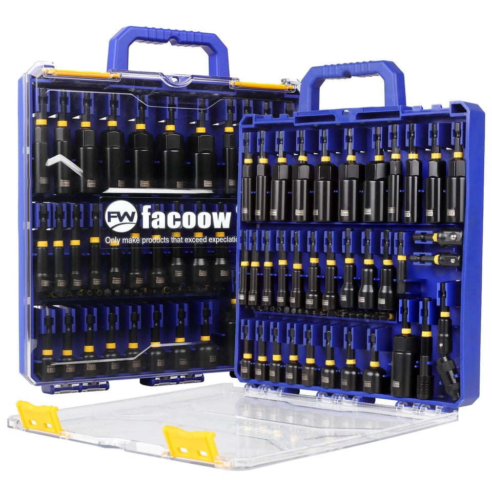 Facoow magnetic-nut-driver-set for secure fastener installation in auto repairs.