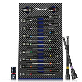 Facoow 6-inch magnetic nut driver set for quick bit changes.