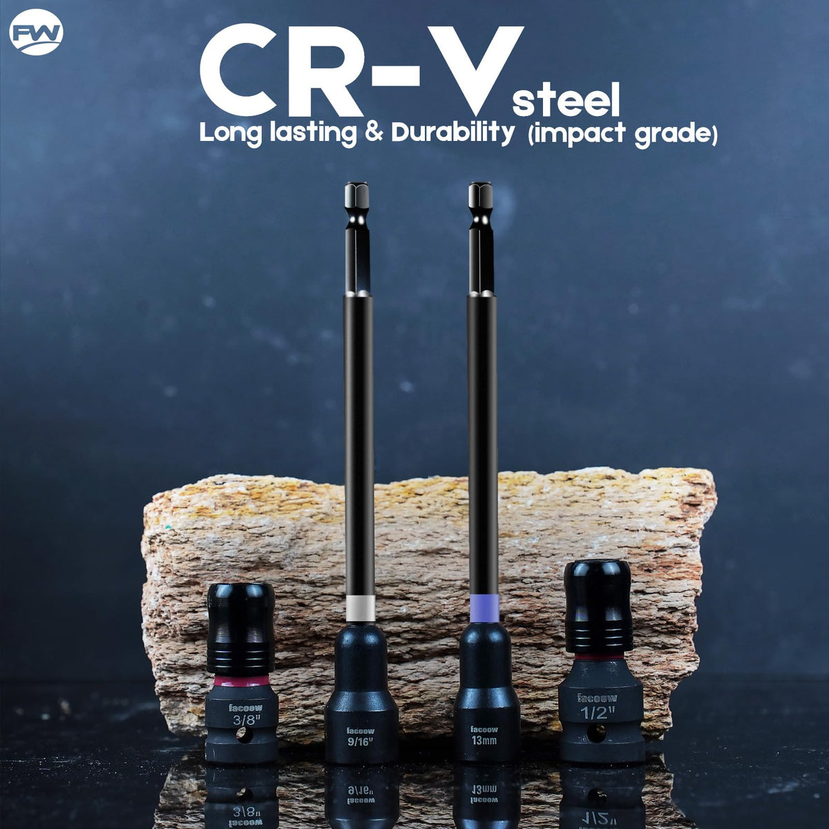 Facoow chrome-vanadium steel construction lasts under heavy use.