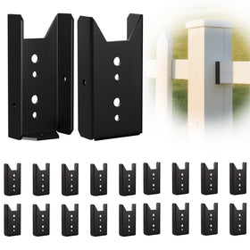 Fadachai 20pcs fence brackets close-up showing rugged steel and powder coating for outdoors