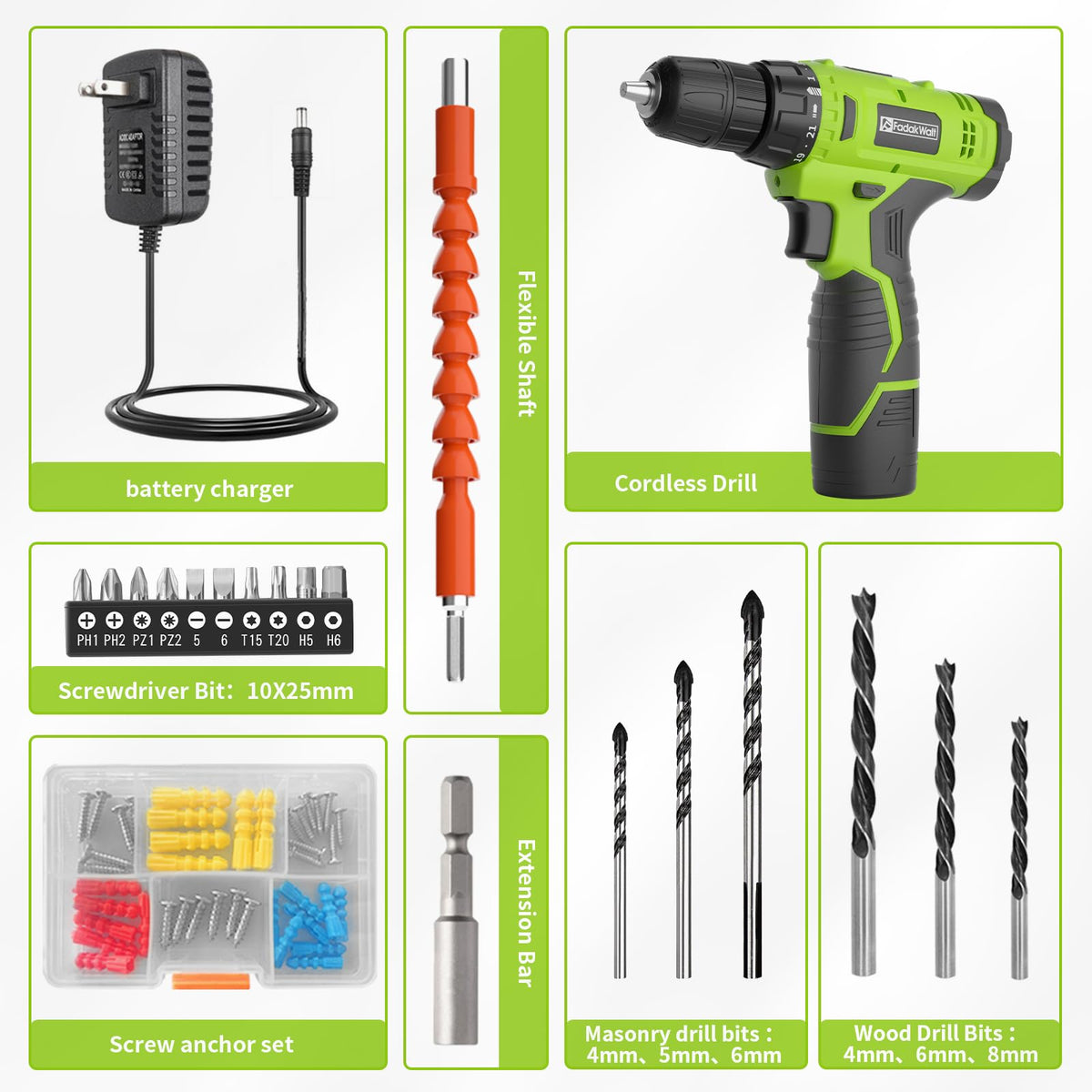 FADAKWALT 21plus1 torque settings offer precise control for varied materials.