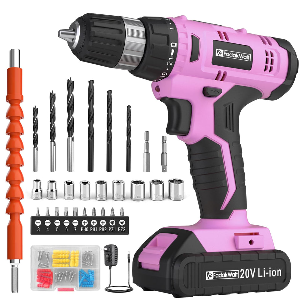 FADAKWALT cordless drill in action with 20V power for home projects