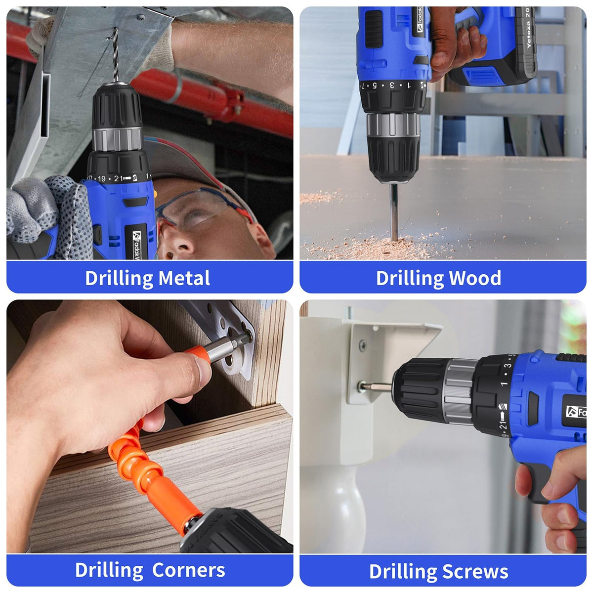 FADAKWALT extension bar and bit set supports longer reach and versatility.