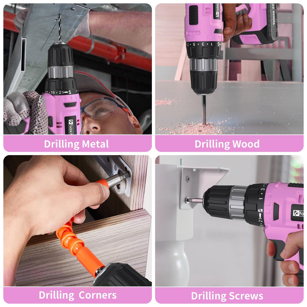 FADAKWALT wood drill bits set delivers clean holes