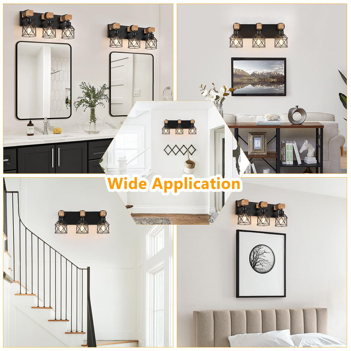 FadimiKoo E26 base vanity light ready for bulb options