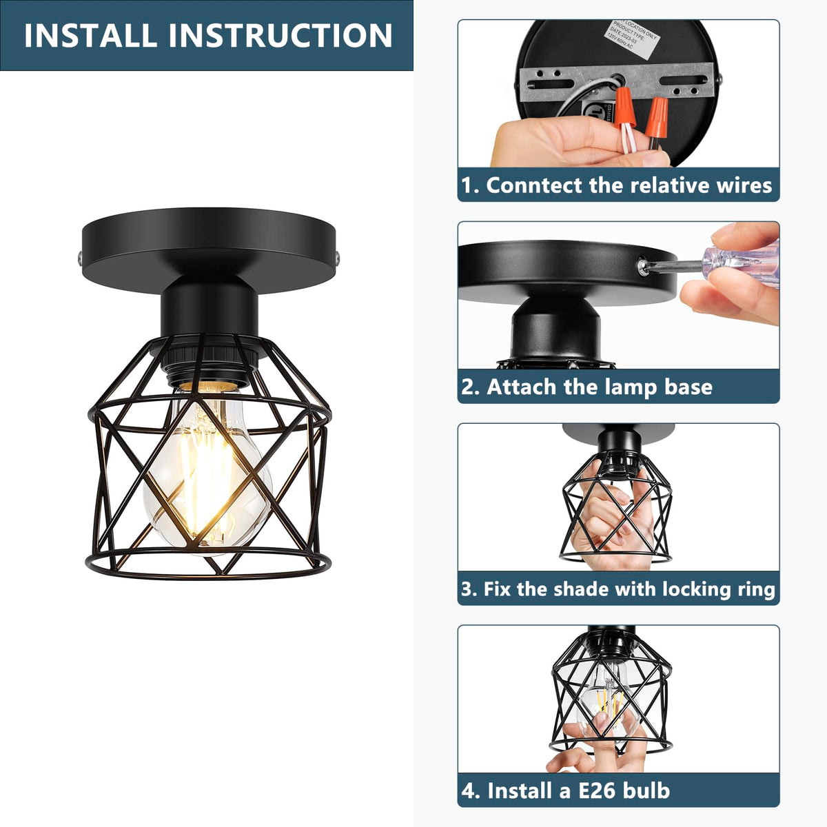 FadimiKoo easy installation kit with included hardware