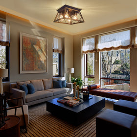 FadimiKoo flush mount evenly lights hallways for clearer entryways.