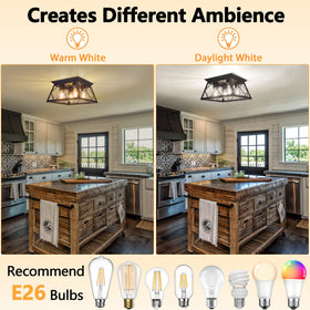FadimiKoo industrial farmhouse ceiling light for hallways and foyers