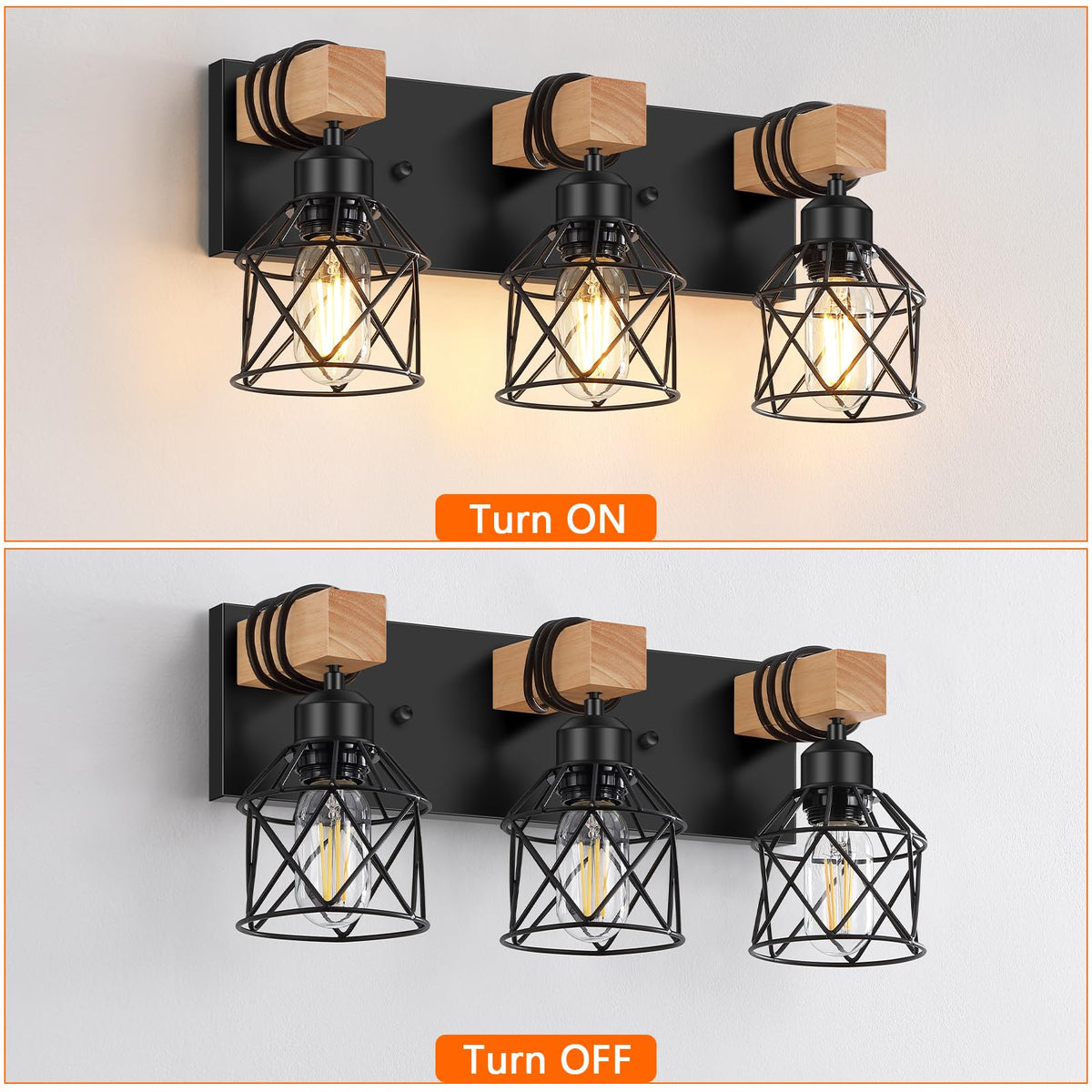 Vanity light installed over mirror offering balanced illumination