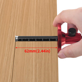 Fafeicy wheel marking gauge shows clear metric and inch scales for precise layout.