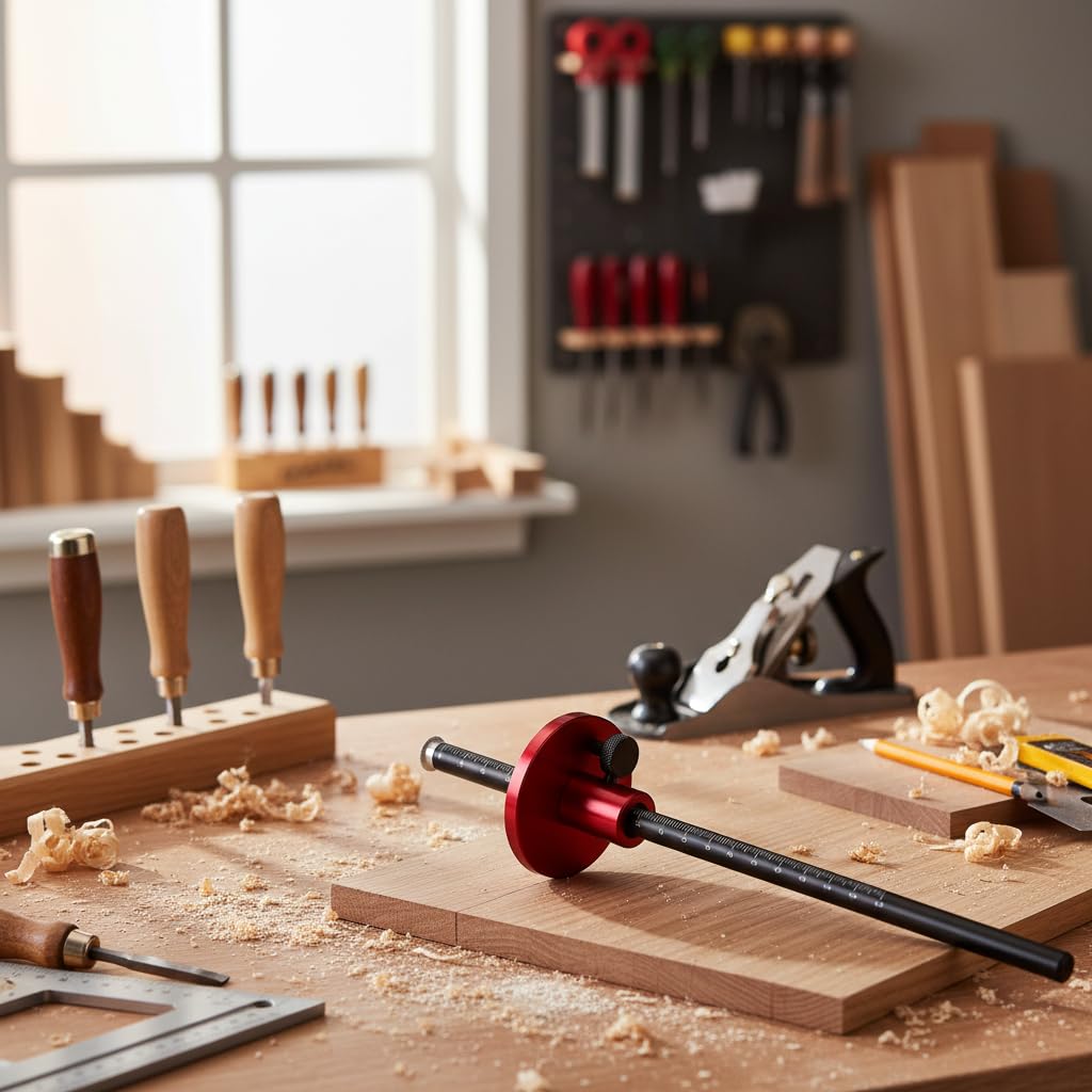 Perfect for accurate parallel scribing and consistent mortise lines.