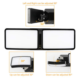 FAGUANGAO two-head adjustable design directing light where needed.
