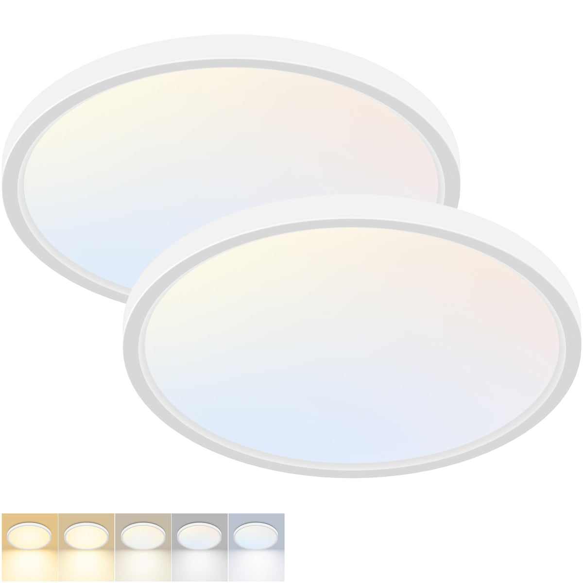 Fairdeer LED flush mount light brightens the kitchen with versatile color temperatures.