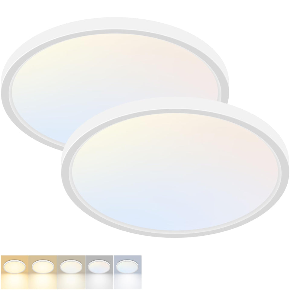 Fairdeer LED flush mount light brightens the kitchen with versatile color temperatures.
