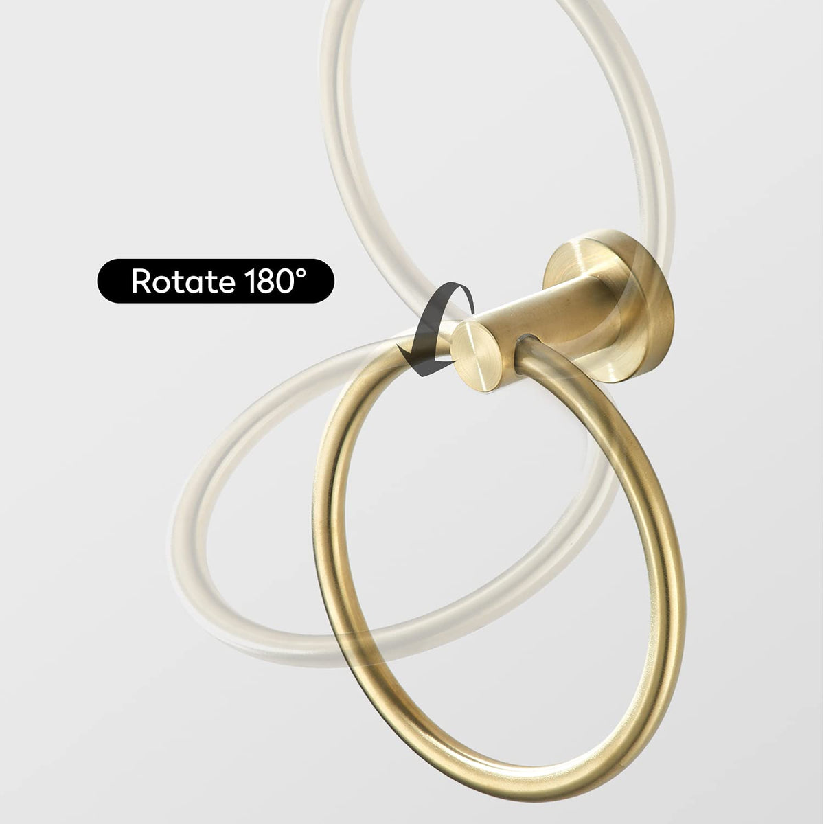 FAIRGIA toilet paper holder installed horizontally or vertically for flexible layouts.