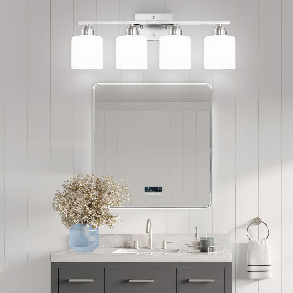 FAISHILAN compatible with dimmable bulbs and dimmers for mood lighting.