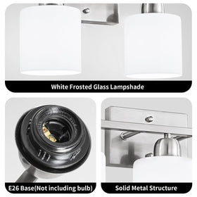 FAISHILAN vanity light with E26 socket supports various bulb types.