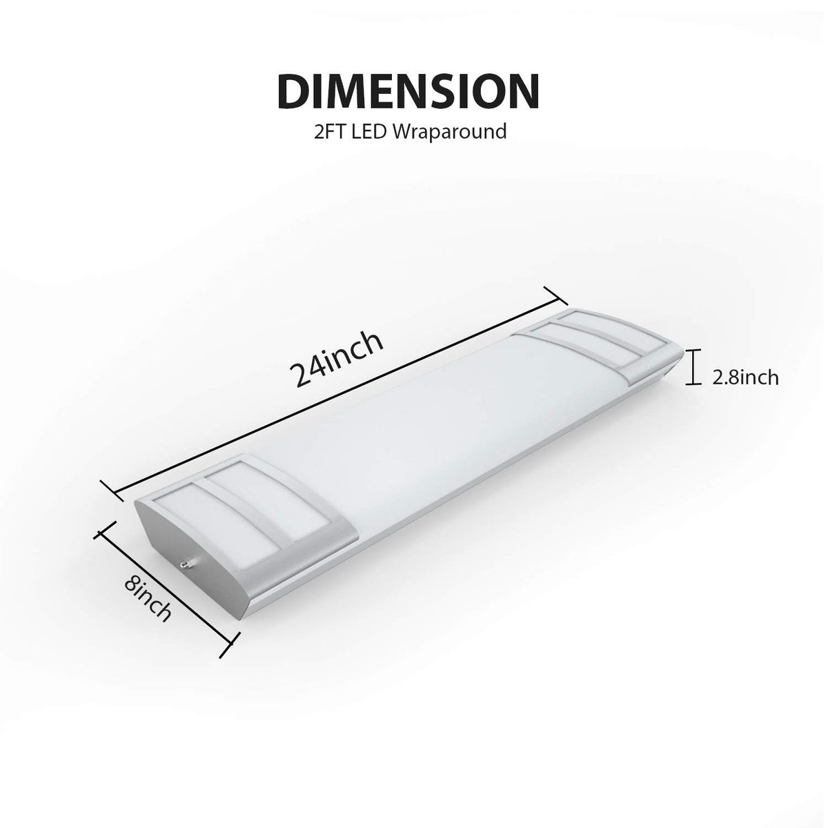 FAITHSAIL 2FT LED light kitchen lighting highlights bright neutral white illumination for tasks.