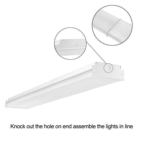 FaithSail 4ft wraparound ceiling light used in an office for neutral white output